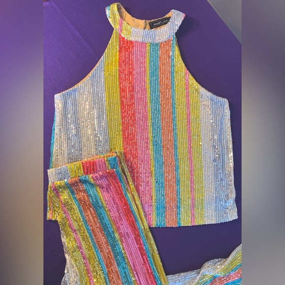 Multicolor Sequins Pant set - Picture 3 of 4